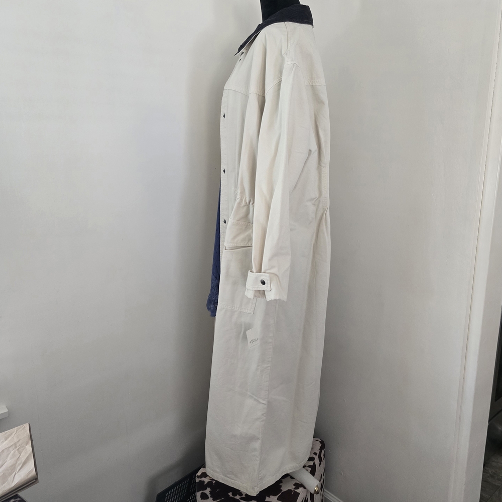 FREE PEOPLE HUNTER DUSTER MAXI LENGTH CREME XL - Picture 7 of 13